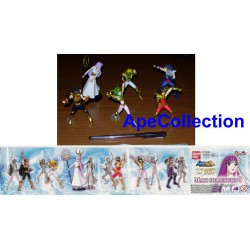 SAINT SEIYA Raro SET 6 Figure ATHENA e 5 Cavalieri BRONZO Bandai GASHAPON