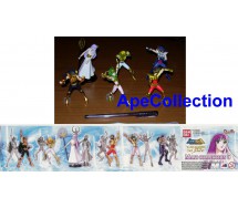 SAINT SEIYA Rare SET 6 Figures ATHENA and 5 BRONZE SAINTS Bandai GASHAPON