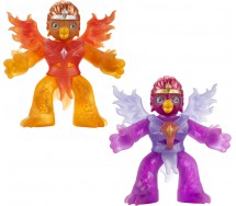 GOOZONIANS 2 FIGURES SUPER STRETCHY 3 x SQUISHY QUEEN EMBER PRINCESS FLIK