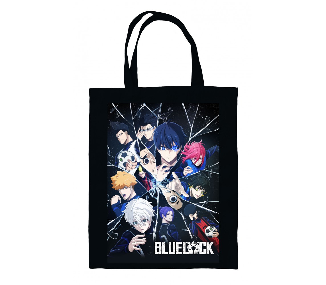 BLUELOCK Shopper SHOPPING BAG Characters 35x40x1cm ORIGINAL BLK-0884TB