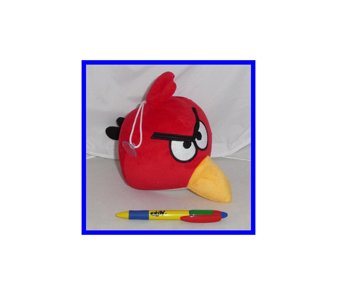 ANGRY BIRDS Plush RED BIRD 15cm Diameter WITH SUCTION CUP Soft Toy