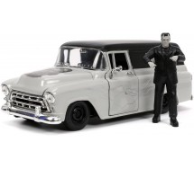 FRANKENSTEIN Car Model CHEVY SUBURBAN DieCast 20cm With Figure Scale 1/24 JADA