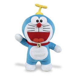 Plush DORAEMON Robot Cat 40cm With Propeller On The Hat Original TV Cartoon Movie