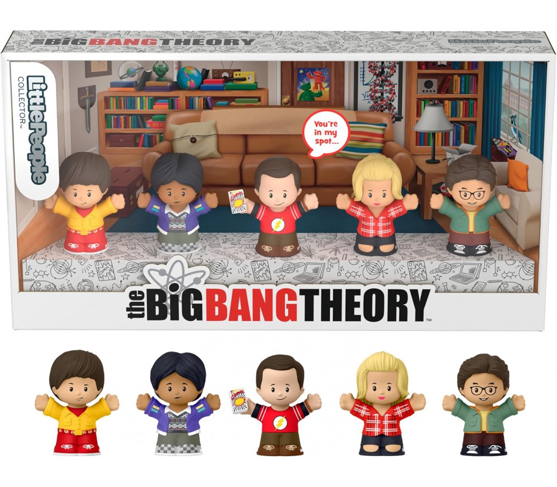 BIG BANG THEORY Playset LITTLE PEOPLE 5 Pieces figures 7cm FISHER PRICE HYT47