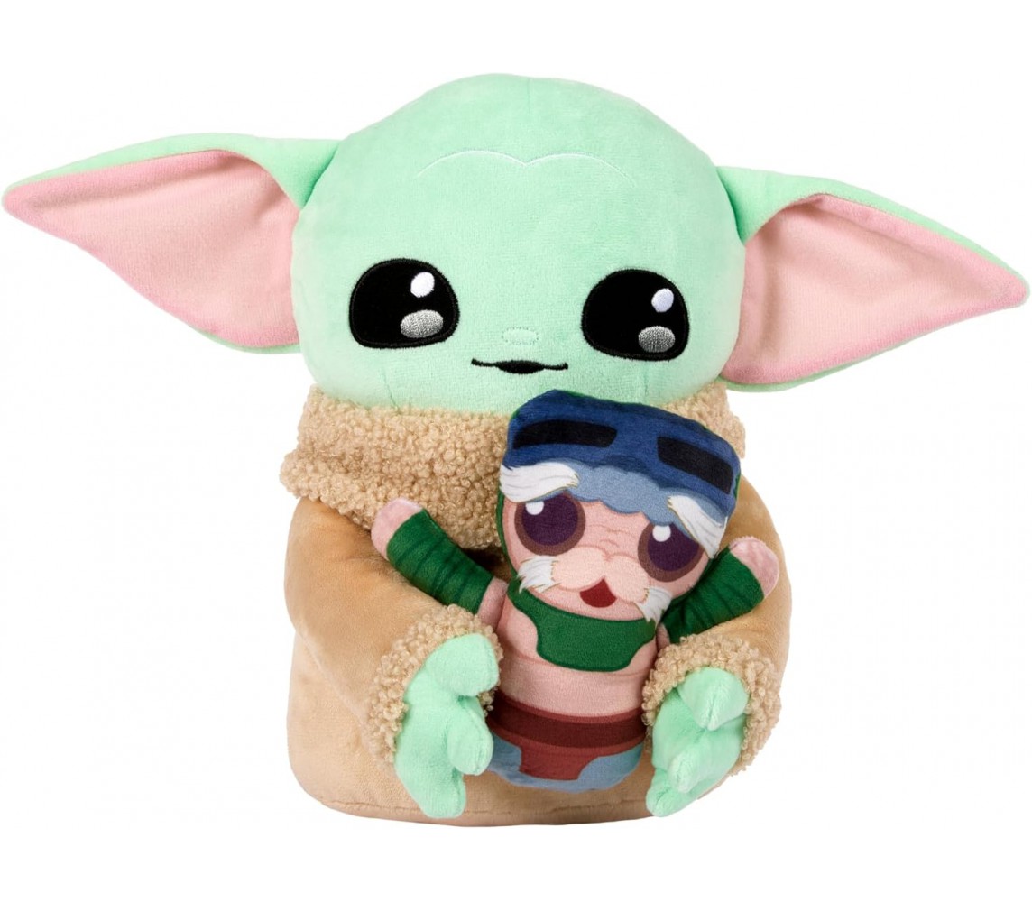 GROGU Peluche 25cm BAD BABY NON STRINGERE Suoni Voce STAR WARS Mandalorian HXV50