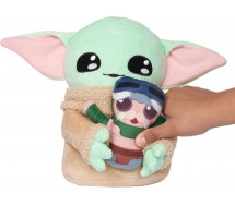 GROGU Peluche 25cm BAD BABY NON STRINGERE Suoni Voce STAR WARS Mandalorian HXV50