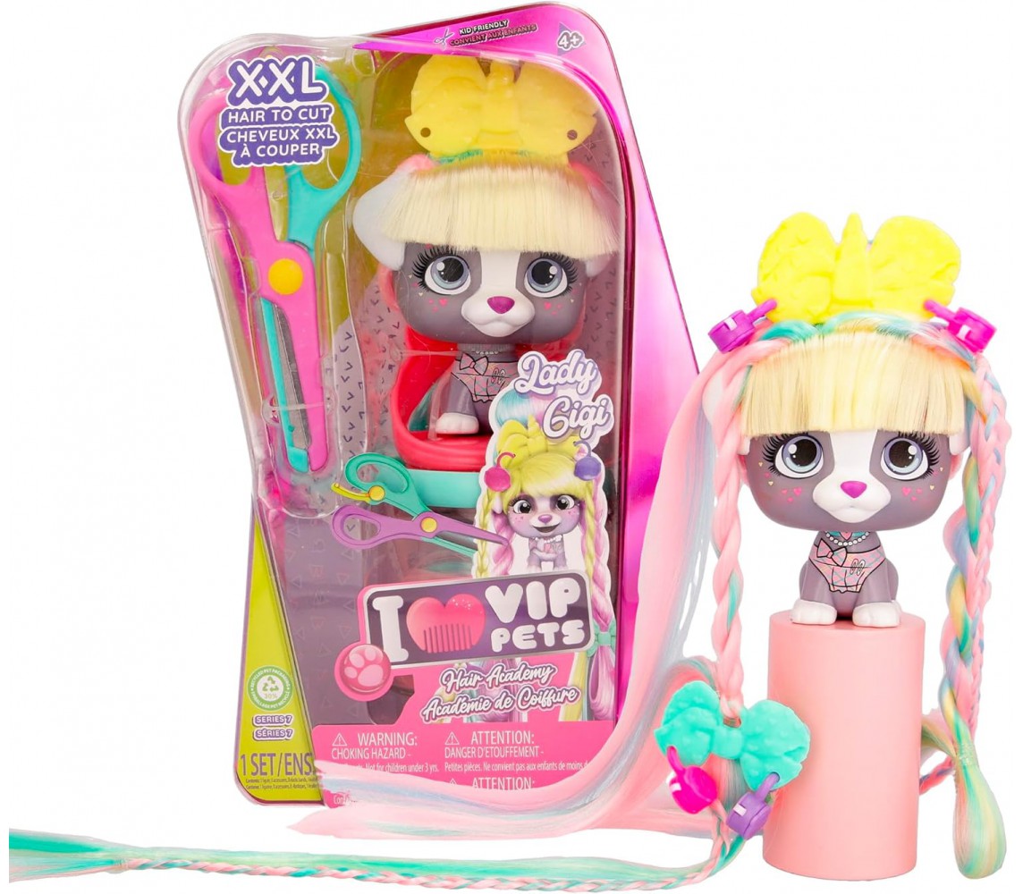 VIP PETS HAIR ACADEMY Doll LADY GIGI Dog Fashion DOLL Original IMC Toys