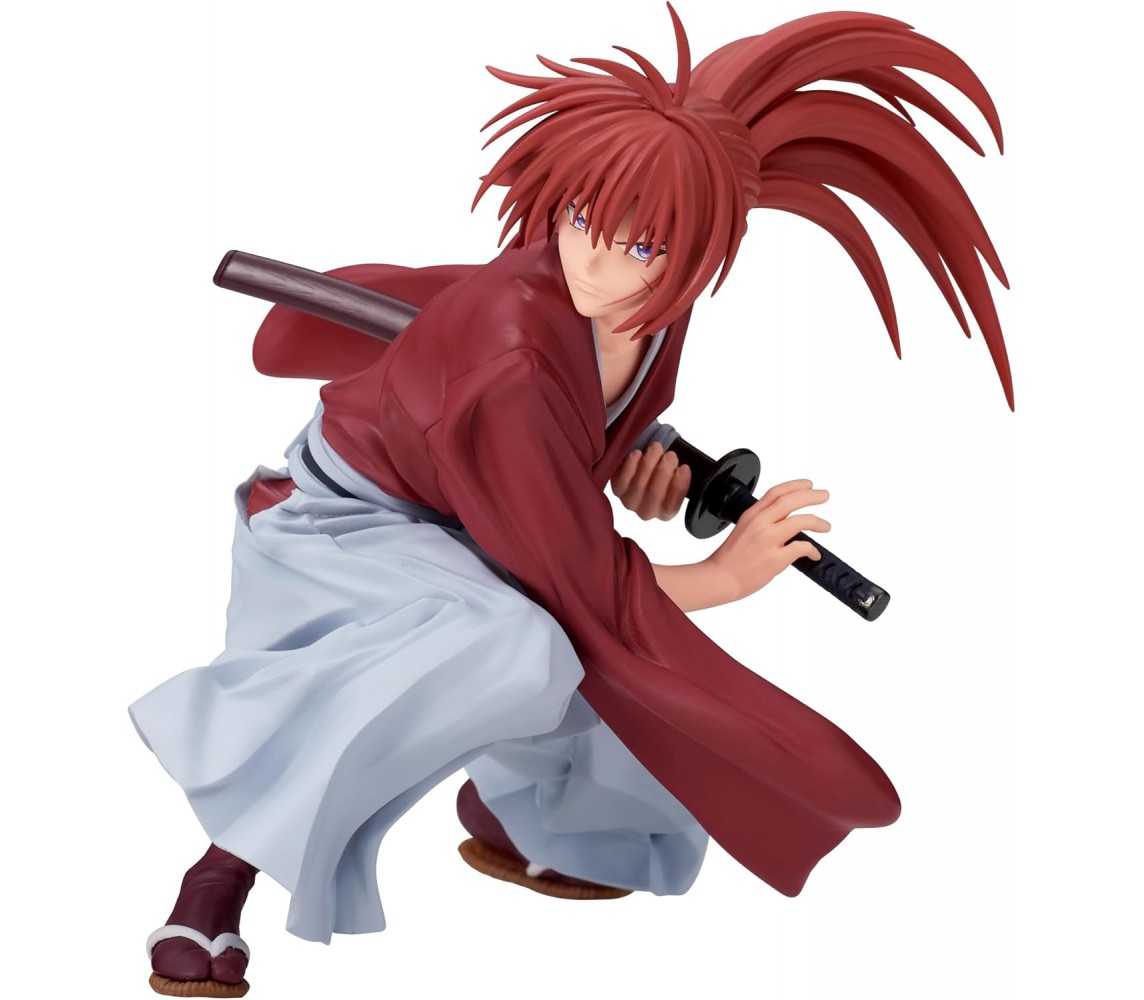 RUROUNI KENSHIN Himura Figure Statue 12cm VIBRATION STARS Original BANPRESTO