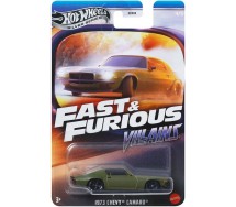 FAST FURIOUS Villains Modello Auto 1973 CHEVY CAMARO 1:64 8cm Hot Wheels JBY37