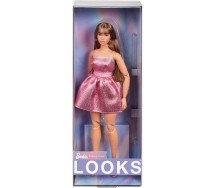 BROKEN PACKAGE Doll BARBIE SIGNATURE LOOKS n° 24 Curvy Special Posable Brown Hair Flexible Original HRM16