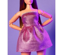 BROKEN PACKAGE Doll BARBIE SIGNATURE LOOKS n° 24 Curvy Special Posable Brown Hair Flexible Original HRM16