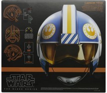STAR WARS CASCO di CARSON TEVA Replica Luci e Suoni BLACK SERIES Hasbro F9180