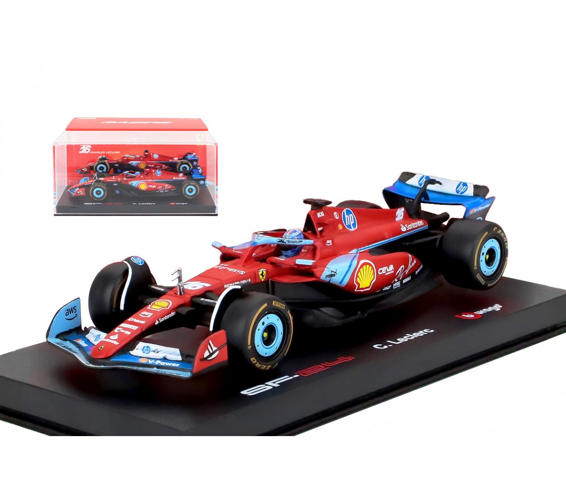 copy of Modello Auto Formula 1 FERRARI F1-75 DieCast 1/43 Pilota LECLERC 16 Bburago