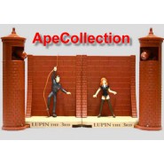 SET 2 DIORAMI Figure LUPIN FUJIKO FUGA dalla PRIGIONE Luci Suoni BANPRESTO Japan