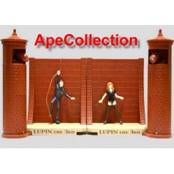 LUPIN FUJIKO FUGA dalla PRIGIONE Set 2 DIORAMI Figure Luci Suoni BANPRESTO Japan