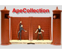 SET 2 DIORAMI Figure LUPIN FUJIKO FUGA dalla PRIGIONE Luci Suoni BANPRESTO Japan