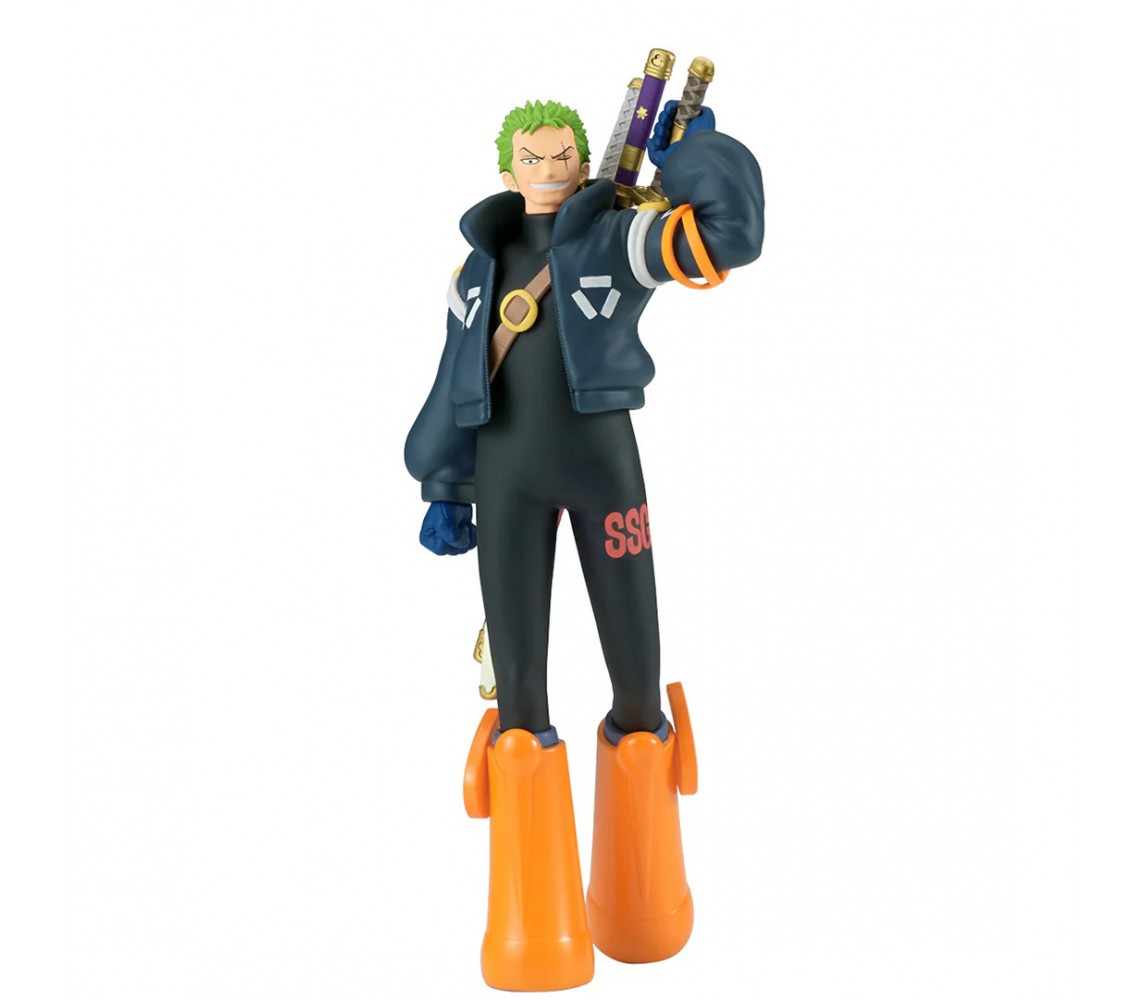 ONE PIECE Figure Statue RORONOA ZORO 17cm THE SHUKKO EGGHEAD  BANPRESTO Bandai