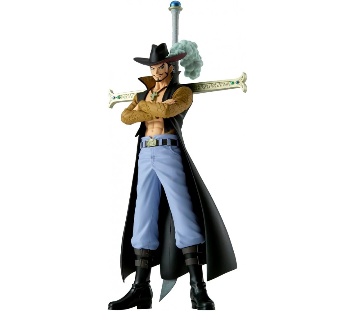 ONE PIECE Figure DRACULE MIHAWK 17cm Serie GRANDLINE EXTRA DXF Original BANPRESTO Bandai