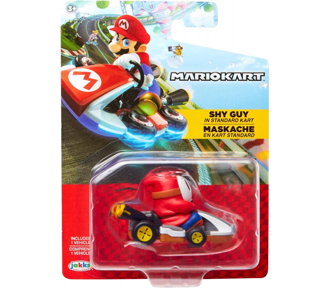 copy of OFFERTA BIS SOLO PER AMAZON !! Modello KART di SHY GUY B-DASHER da SUPER MARIO KART Scala 1:64 5cm Hot Wheels