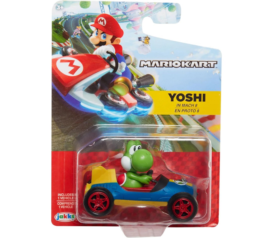 copy of OFFERTA BIS SOLO PER AMAZON !! Modello KART di SHY GUY B-DASHER da SUPER MARIO KART Scala 1:64 5cm Hot Wheels