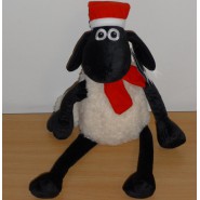 Peluche SHAUN THE SHEEP Pecora CAPPELLO SCIARPA Natale 35cm