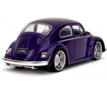 WEDNESDAY Addams VOLKSWAGEN BEETLE DieCast Car Model 20cm With Figure Scale 1/24 JADA