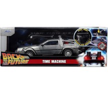 DeLorean Model Car BACK TO THE FUTURE Part 1 Die Cast with LED 1/24 Jada TIME MACHINE