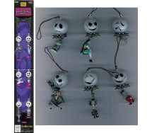 Rare SET 6 Figures WITH LIGHT Pendant NIGHTMARE BEFORE XMAS Yujin Japan