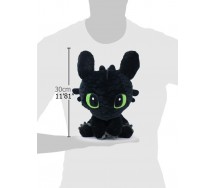 DRAGON TRAINER Peluche 30cm SDENTATO normale NERO Furia BUIA Play By Play
