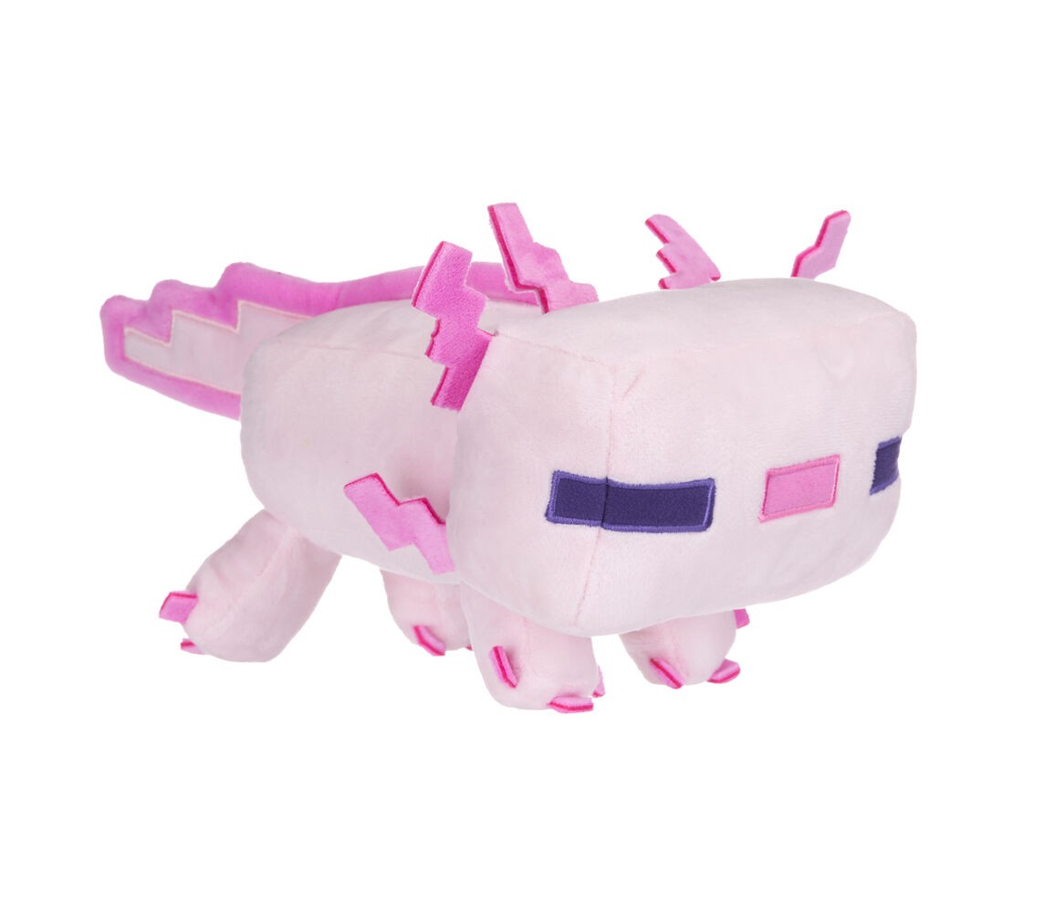 MINECRAFT Plush 25cm AXOLOT pink Animal Character Original Official MOJANG PTS