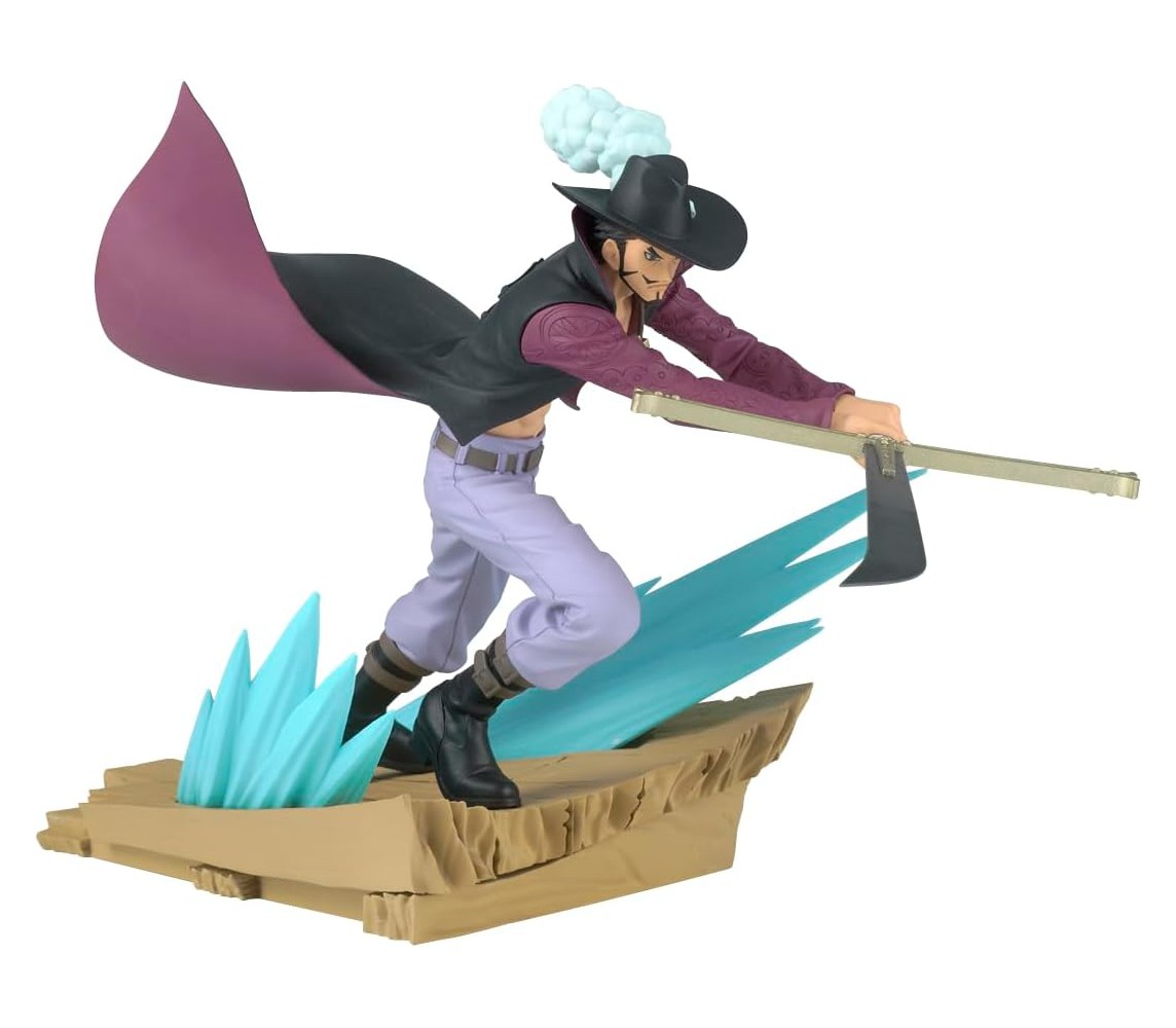 ONE PIECE Figure Statue SENKOZEKKEI - DRACULE MIHAWK Original BANPRESTO Bandai