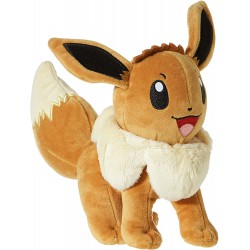 EEVEE SORRIDENTE Evoli Volpe PELUCHE 20cm Top Quality POKEMON Originale WCT