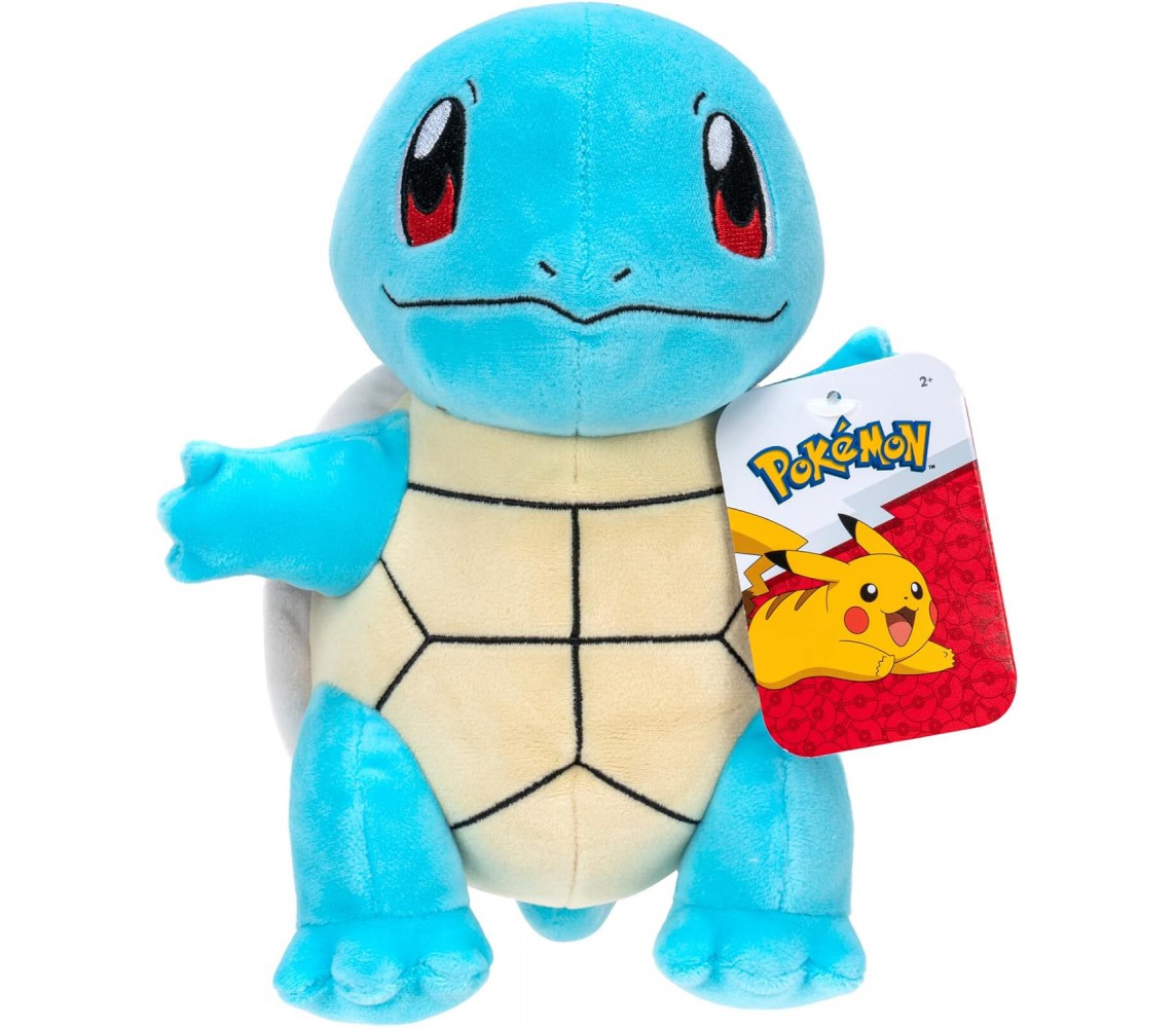 copy of Pokemon SQUIRTLE Plush Sitting Closed Eyes 20cm Original Jazwares
