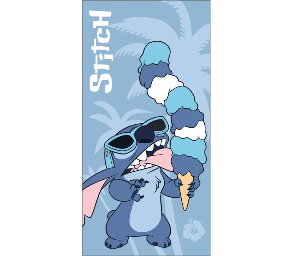 STITCH Beach Sand Bath Towel BIG 70x140cm Polyester DISNEY 094 AYMAX