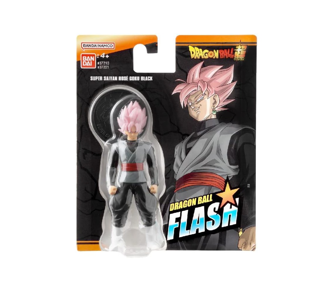 GOKU BLACK ROSE' Action Figure 10cm Serie DRAGON BALL FLASH Original BANDAI 37221