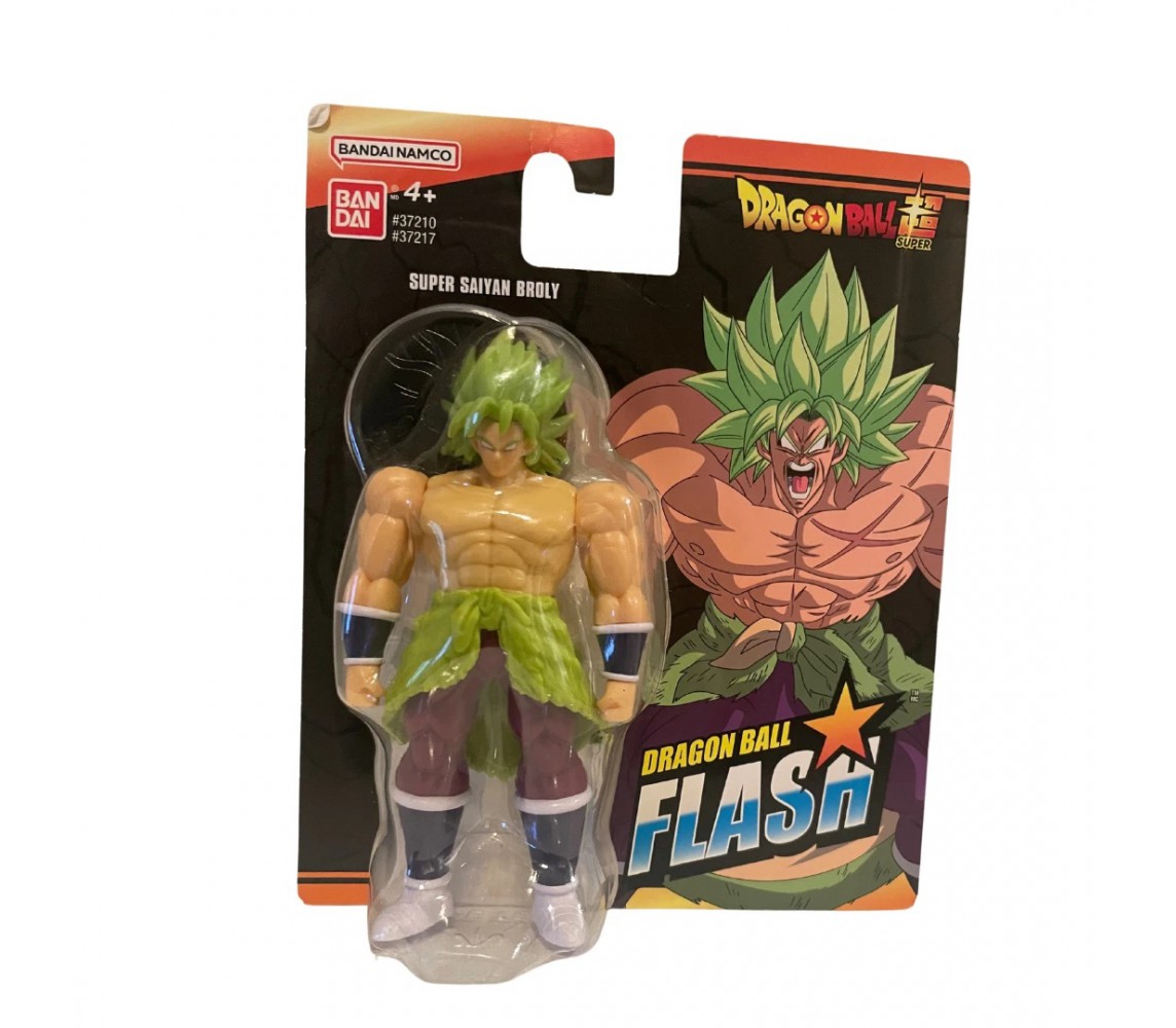 BROLY SUPER SAIYAN Action Figure 10cm Serie DRAGON BALL FLASH Original BANDAI 37217