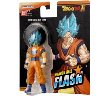 GOKU BLU SUPER SAIYAN Action Figure 10cm DRAGON BALL FLASH Original BANDAI 37219