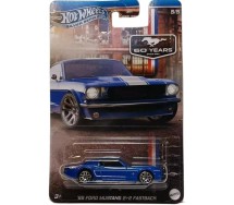 FORD MUSTANG 60 ANNI 5 DieCast Model Scale 1/64 7cm Hot Wheels Silver Series