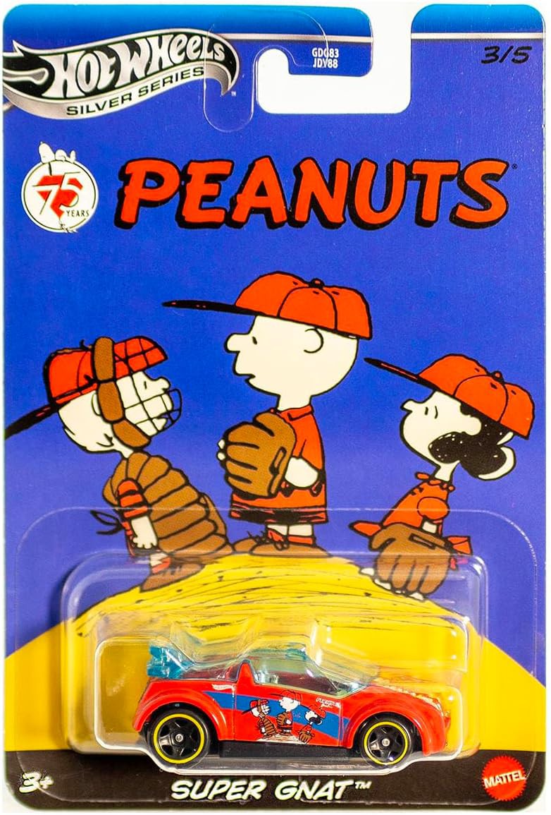 PEANUTS Snoopy Modèle Auto Die-Cast Au Choix 1/64 Hot Wheels Silver Series - Imagen 8 de 11