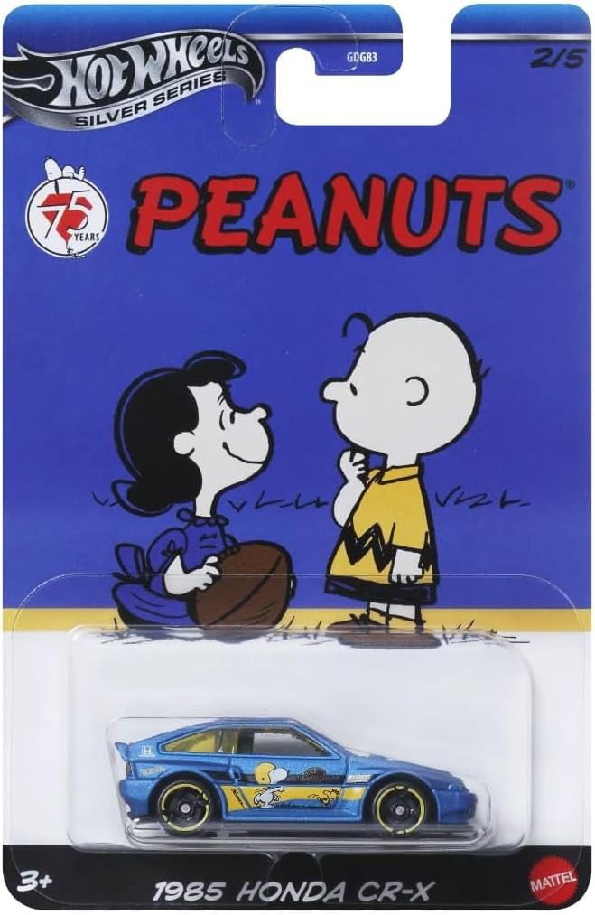 PEANUTS Snoopy Modèle Auto Die-Cast Au Choix 1/64 Hot Wheels Silver Series - Imagen 10 de 11