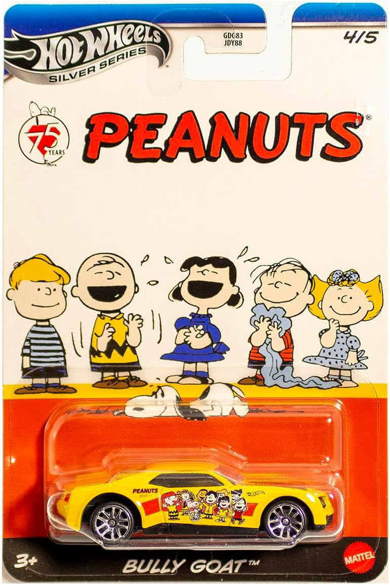 PEANUTS Snoopy Modèle Auto Die-Cast Au Choix 1/64 Hot Wheels Silver Series - Imagen 7 de 11