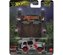 JURASSIC PARK Die Cast Model car 1992 JEEP WRANGLER 7cm Hot Wheels JBL59