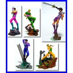 RARO Set 5 Figure Colorate JOJO BIZZARRE AVVENTURE Bandai JP Trading Figures