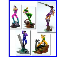 RARO Set 5 Figure Colorate JOJO BIZZARRE AVVENTURE Bandai JP Trading Figures