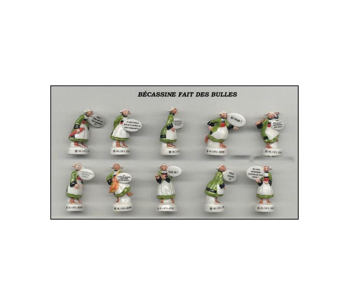 copy of THE RUGRATS 2005 Raro SET 10 Mini FIGURE 3cm Porcellana FEVES Francia