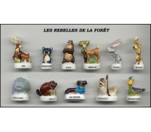 BOOG ELLIOT OPEN SEASON Set 11 FIGURE Miniature 3cm Porcellana FEVES Francia