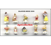 BIANCANEVE 7 NANI 2006 Set 10 FIGURE 3cm Porcellana FEVES Francia DISNEY
