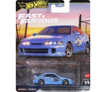 FAST AND FURIOUS Die Cast Modellino Auto CUSTOM ACURA INTEGRA SEDAN GSR 1:64 6cm Hot Wheels HKD27