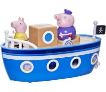 PEPPA PIG Playset Grandpa BOAT With 2 Figures Original HASBRO F3631