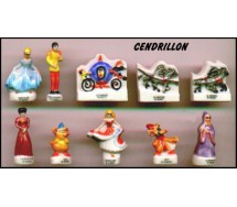 CENERENTOLA Disney 2003 Set 10 FIGURE 3cm Porcellana FEVES Francia ORIGINALI
